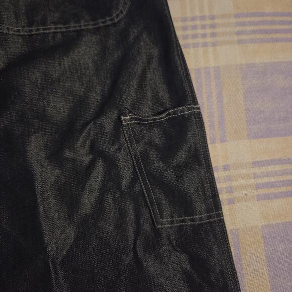 Vintage 90s Y2K Guess Jeans Iridescent Carpenter Pants Reflective Baggy JNCO USA - Picture 11 of 15